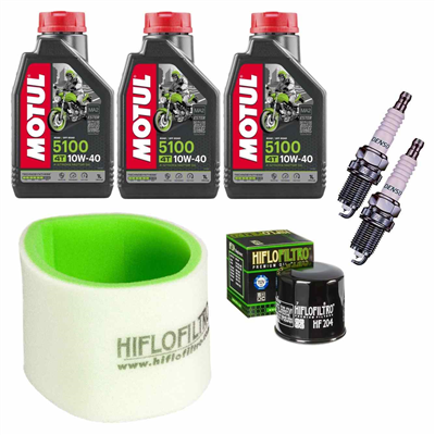 AWASAKI KVF 750 BRUTE-FORCE 4X4 QUAD 2005-2011 olej+filtry+świece-69126