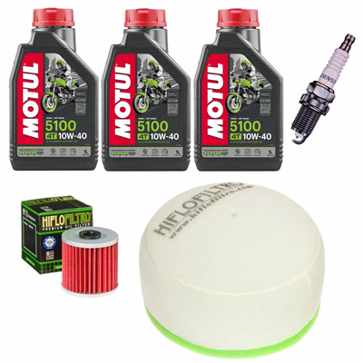 KAWASAKI KLX 650 R 1993-1996 olej+filtry+świeca-69098