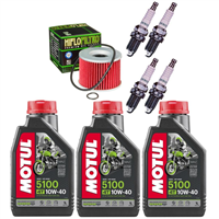 KAWASAKI GPX 600 R 1988-2000 olej+filtr+świece-55104