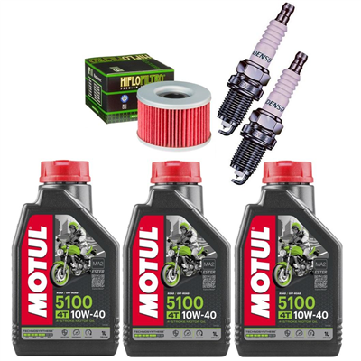 HONDA CX 500 1977-1984 C CUSTOM 82-84 EURO-SPORT 82-86 olej+filtr+świece-55169