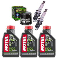 AWASAKI KVF 750 BRUTE-FORCE 4X4 QUAD 2005-2011 olej+filtr+świece-55220