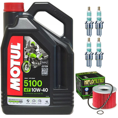 KAWASAKI ZX 750 E TURBO 83-88 olej+filtr+świece-55478