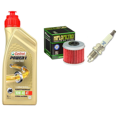 HONDA CRF 250 R 05-15 / X 07-15 olej+filtr+świeca-100714