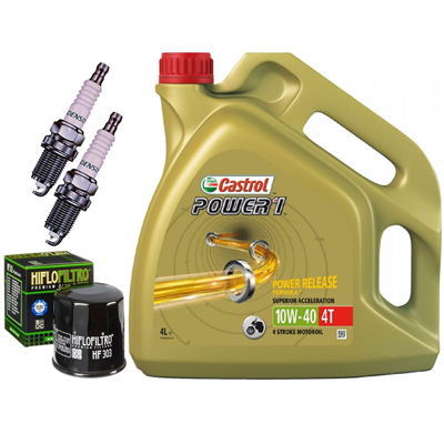 KAWASAKI GPZ EX 500 D NINJA 500R olej+filtr+świece-100755