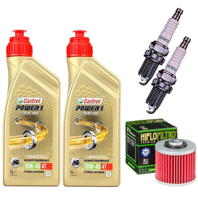 YAMAHA XVS 125 DRAG-STAR 00-04 olej+filtr+świece-100811