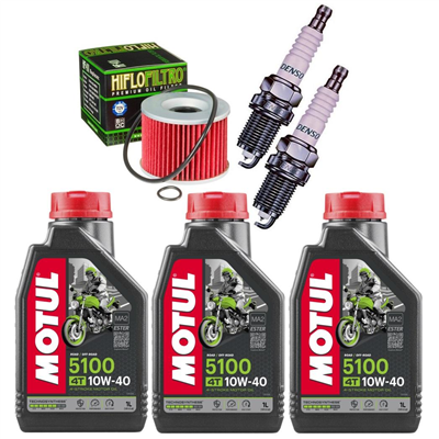 KAWASAKI Z400 B / D / G / H 74- olej+filtr+świece-55463