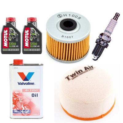 KAWASAKI KLX250 KLX 250 R 1993-1996 oleje+filtry+świeca-104000