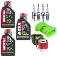 KAWASAKI GPX 600 R 1988-2000 olej+filtry+świece-103691