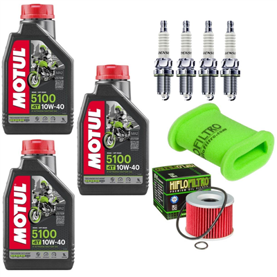 KAWASAKI GPX 600 R 1988-2000 olej+filtry+świece-103691