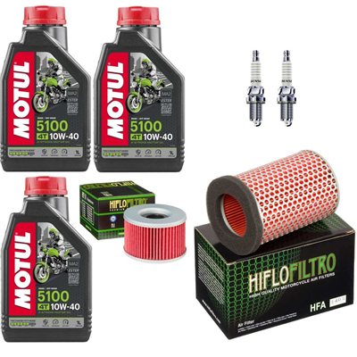 HONDA GL 500 SILVER-WING / I INTERSTATE 1979-1984 olej+filtry+świece-103702