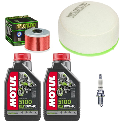 KAWASAKI KLX300 KLX 300 R 1996-2007 (LX300A) olej+filtry+świeca-103730