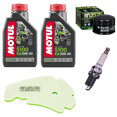 APRILIA 400 SCARABEO / LIGHT 06-11 olej+filtry+świeca-99787