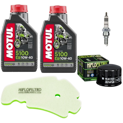 GILERA 500 FUOCO / LT 2007-2017 olej+filtry+świeca-103756