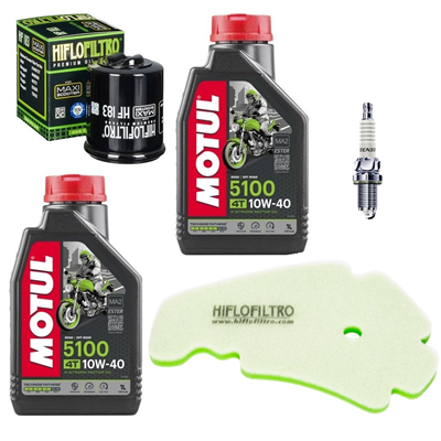 APRILIA 250 SPORT CITY 06-13 olej+filtry+świeca-103764