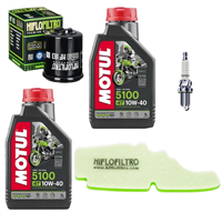 APRILIA 125 SR MOTARD 4T 12-16 olej+filtry+świeca-103775