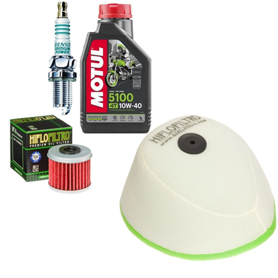 HM MOTO 250 CRE-F R 4T 2004-2009 olej+filtry+świeca-99813