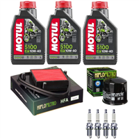 HONDA NV 400 C STEED VLX (CUSTOM) 1988-1994 olej+filtry+świece-103816