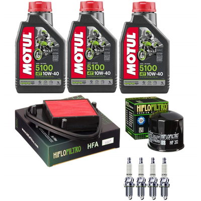 HONDA NV 400 C STEED VLX (CUSTOM) 1988-1994 olej+filtry+świece-103816