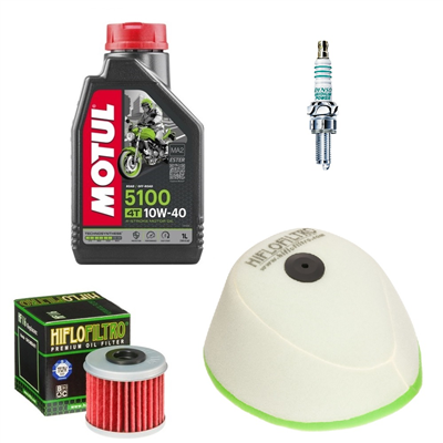 HONDA CRF 250 R 2005-2009 olej+filtry+świeca-103820