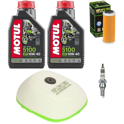 HUSQVARNA FC 250 350 2014-2015 FE 350 2014-2015 olej+filtry+świeca-103831