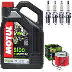 KAWASAKI GTR 1000 A CONCOURS (ZG1000) 1996-2006 olej+filtr+świece