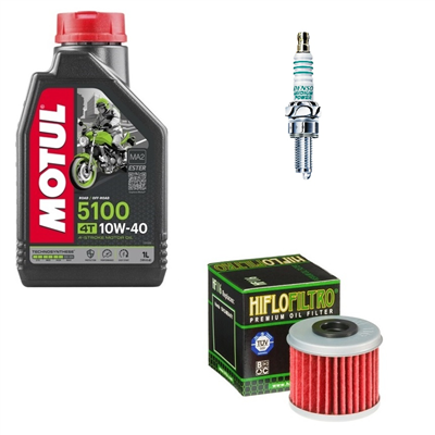 HM MOTO 250 CRE-F R 4T 2004-2009 olej+filtr+świeca-104063