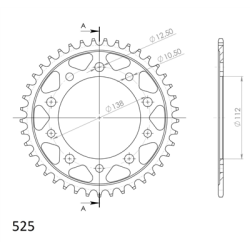 SUPERSPROX RFE-1304:41-BLK ZĘBATKA TYŁ JTR1304.41 JTR1877.41-32782