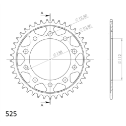 SUPERSPROX RFE-1304:42-BLK ZĘBATKA TYŁ JTR1304.42-32787