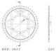 SUPERSPROX RFE-2012:47-BLK ZĘBATKA TYŁ JTR2014.47-33289