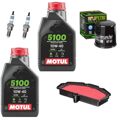 KAWASAKI Z 650 2017-2024 Z650 S RS (ER650) olej filtry świece-104800