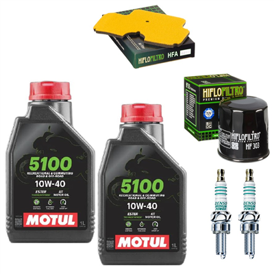 KAWASAKI 650 ER-6N ER-6F 2007-2008 EX650 ER650 olej filtry świece-104739