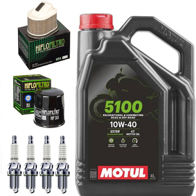 KAWASAKI Z750 ZR 750 2007-2012 olej filtry świece-104762