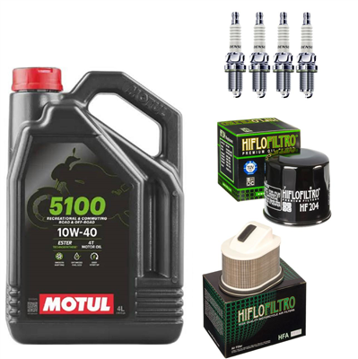 KAWASAKI Z750 ZR 750 2004-2006 S 2005-2006 olej filtry świece-104789