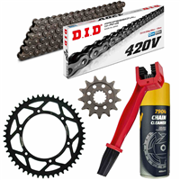 KAWASAKI KLX 110 10- zestaw napęd-owy SUPERSPROX + szczotka i czyścik-105077