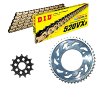 HONDA CR 125 R 1987-1996 1998-1999 2002 napęd DID SUNSTAR łańcuch ZŁOTY-104629