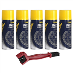ZESTAW DO ŁAŃCUCHA: MANNOL 7904 CHAIN CLEANER CZYŚCIK (5SZT) + SZCZOTKA DO ŁAŃCUCHA