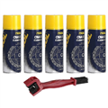ZESTAW DO ŁAŃCUCHA: MANNOL 7904 CHAIN CLEANER CZYŚCIK (5SZT) + SZCZOTKA DO ŁAŃCUCHA-69507