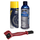 ZESTAW DO ŁAŃCUCHA: BEL-RAY BLUE TAC CHAIN LUBE SMAR + MANNOL 7904 CHAIN CLEANER CZYŚCIK + SZCZOTKA DO ŁAŃCUCHA-69508