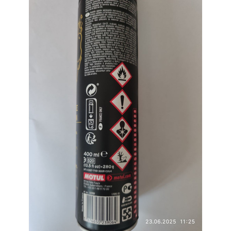 MOTUL BRAKE CLEAN P2 400ML preparat odtłuszczający do czyszczenia hamulców (zmywacz do hamulców)-4329