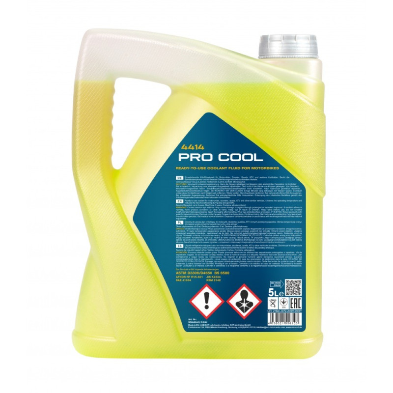 MANNOL PRO-COOL Płyn chłodniczy motocyklowy 5L-69318