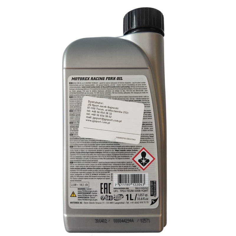 MOTOREX RACING FORK OIL 2,5W olej do lag cross 1L-69166