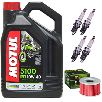 HONDA CBX 400 F 1983-1986 olej + filtr + świece-107187