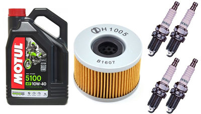 HONDA CBX 400 F 1983-1986 olej + filtr + świece-107188