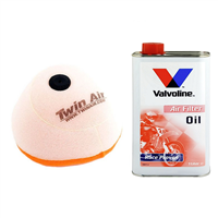 OLEJ + FILTR POWIETRZA HONDA CRF 250 R 2010-2013 CRF 450 R 2009-2012-105273