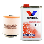 OLEJ + FILTR POWIETRZA HONDA TRX 250 2001-2020 EX X 2001-2016