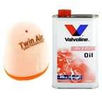 OLEJ + FILTR POWIETRZA KAWASAKI KX 80 1991-2000 KX 85 2001- KX 100 1995