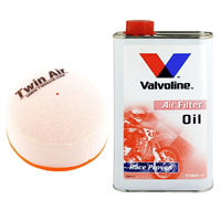 OLEJ + FILTR POWIETRZA KAWASAKI KX 125 250 87-89 500 87-03 KLX250 S 09-20-105494