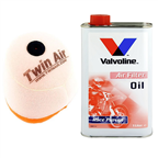 OLEJ + FILTR POWIETRZA TWIN AIR KAWASAKI KX 125 250 1990-