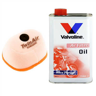 OLEJ + FILTR POWIETRZA TWIN AIR KAWASAKI KX 125 250 2002-2008-105518