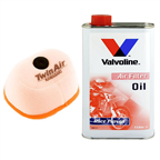 OLEJ + FILTR POWIETRZA TWIN AIR KAWASAKI KX 125 250 2002-2008